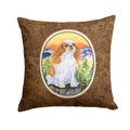 English Toy Spaniel Decorative Throw Pillow 14x14 Indoor Outdoor Accent Cushion, Fabric Cover with Insert for Sofa, Bed, Porch & Living Room