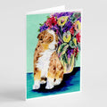 Australian Shepherd Greeting Cards Pack of 8 Blank Cards with Envelopes Whimsical A7 Size 5x7