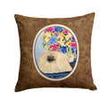 Pekingese Decorative Throw Pillow 14x14 Indoor Outdoor Accent Cushion, Fabric Cover with Insert for Sofa, Bed, Porch & Living Room