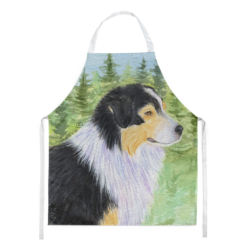 Australian Shepherd Apron Cooking Kitchen Server Baking Crafts Gardening for Adult Women Men, Unisex, Large, Multicolor