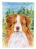 Australian Shepherd House Flag 28x40 Porch Sleeve Pole Decorative Outside Yard Banner Artwork Wall Hanging, Polyester