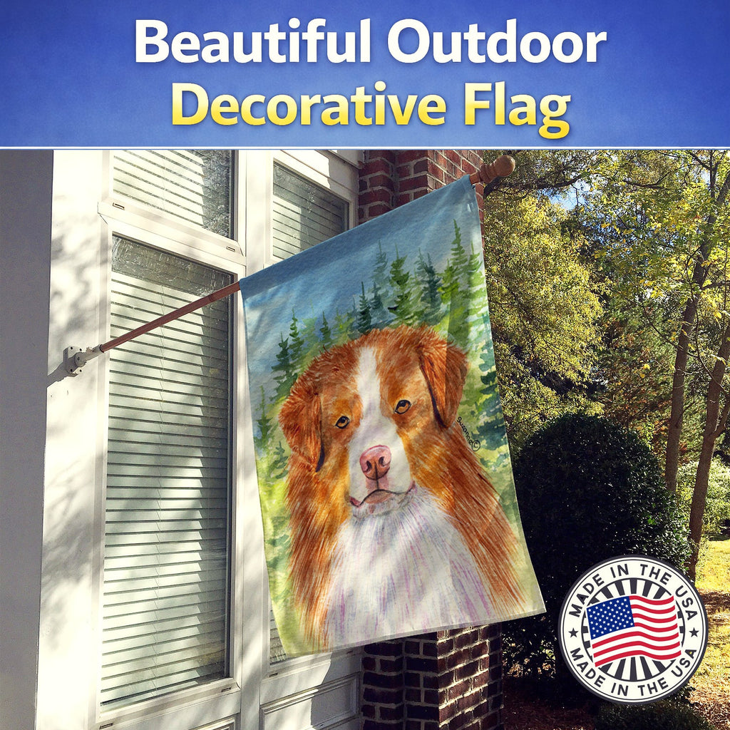Australian Shepherd House Flag 28x40 Porch Sleeve Pole Decorative Outside Yard Banner Artwork Wall Hanging, Polyester