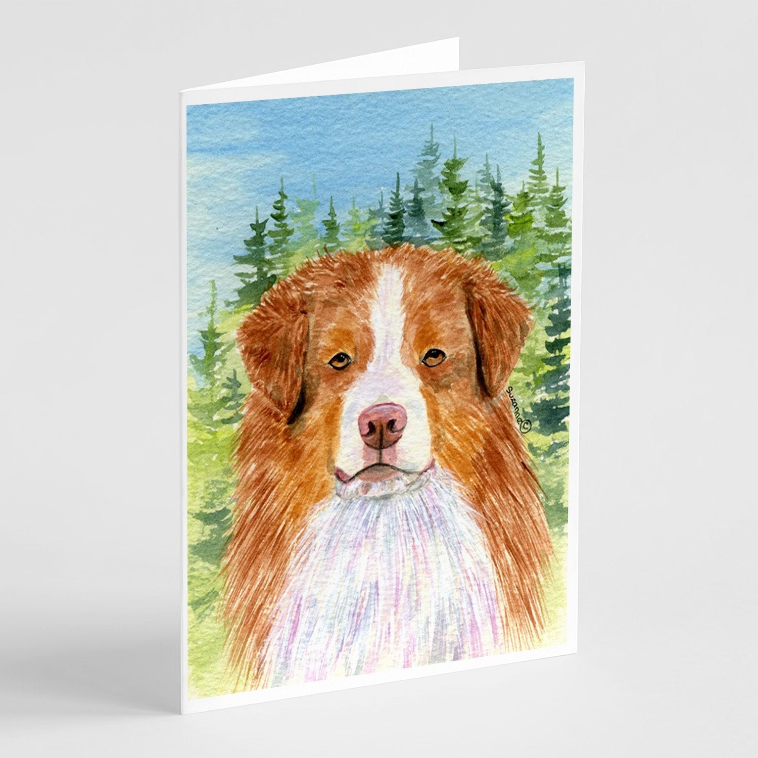 Australian Shepherd Greeting Cards Pack of 8 Blank Cards with Envelopes Whimsical A7 Size 5x7