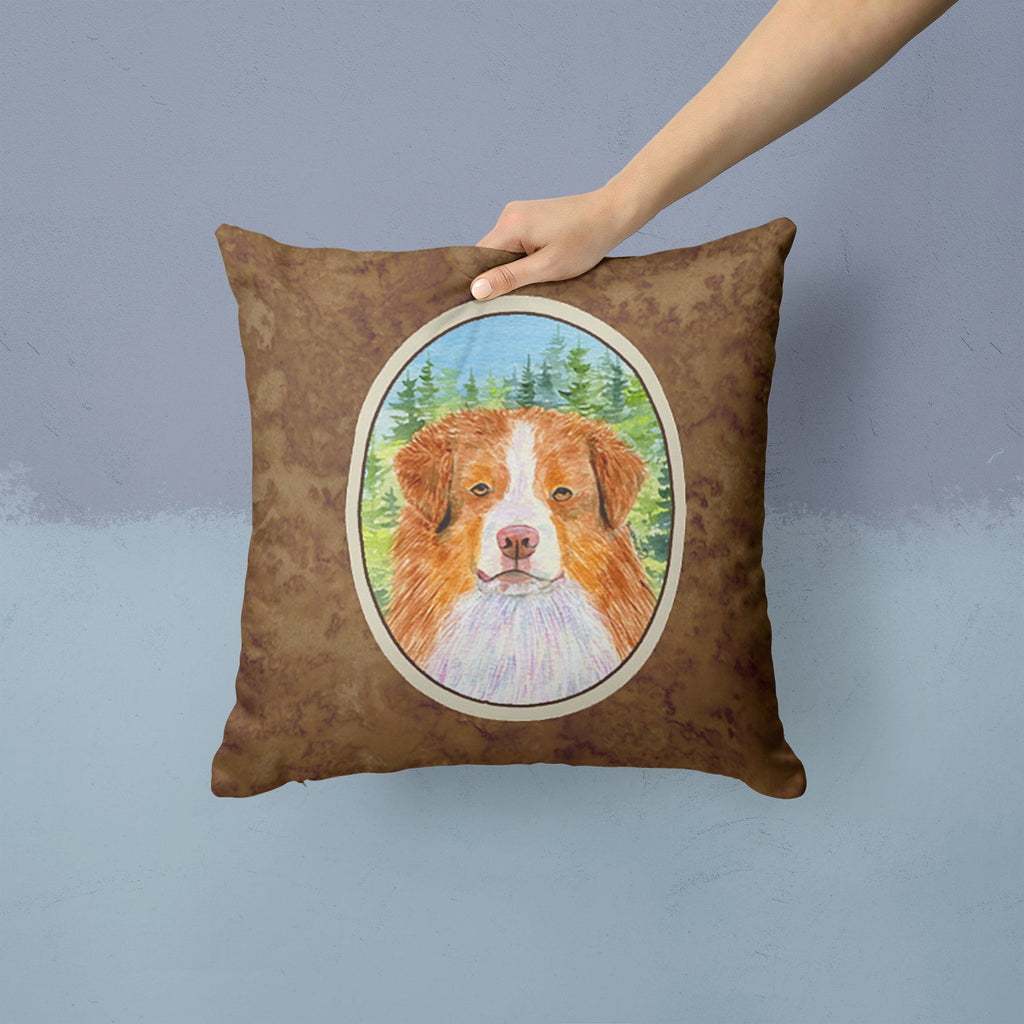 Australian Shepherd Decorative Throw Pillow 14x14 Indoor Outdoor Accent Cushion, Fabric Cover with Insert for Sofa, Bed, Porch & Living Room