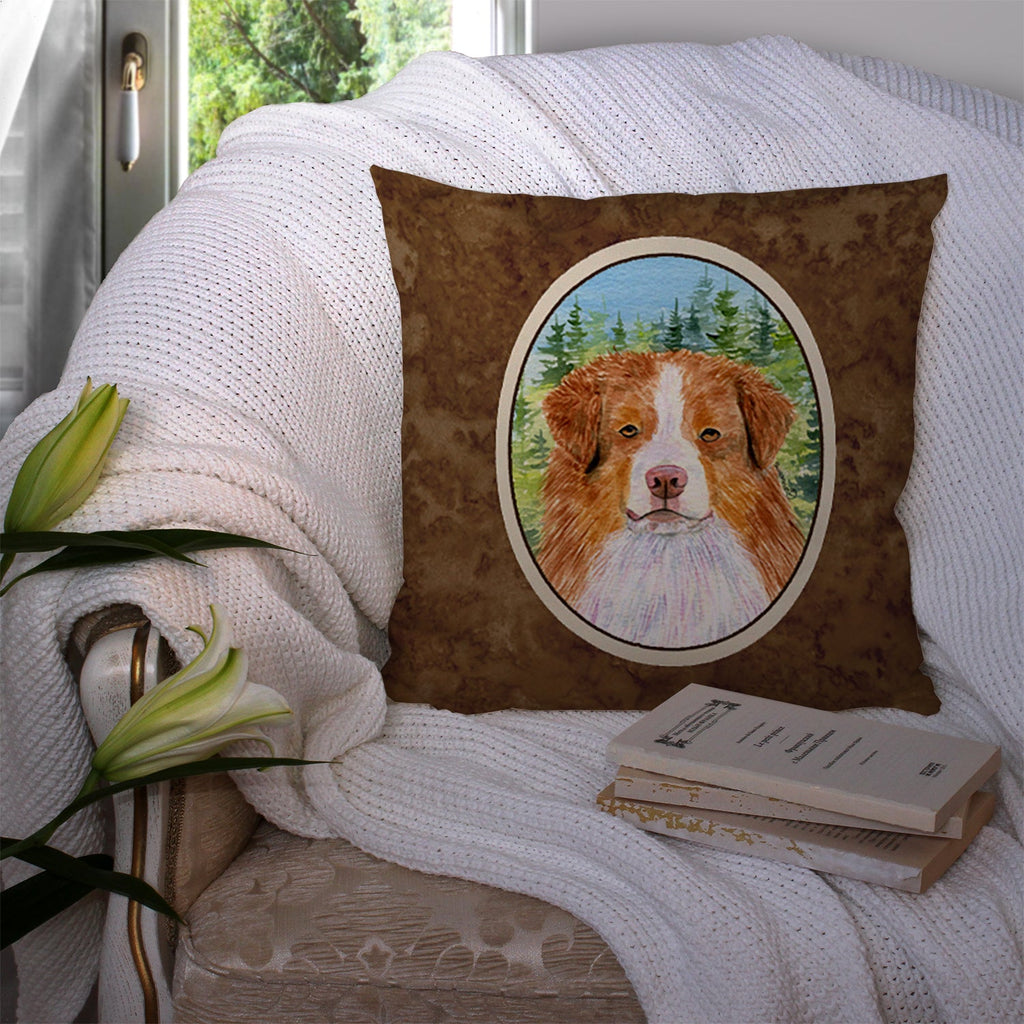 Australian Shepherd Decorative Throw Pillow 14x14 Indoor Outdoor Accent Cushion, Fabric Cover with Insert for Sofa, Bed, Porch & Living Room