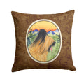 Briard Decorative Throw Pillow 14x14 Indoor Outdoor Accent Cushion, Fabric Cover with Insert for Sofa, Bed, Porch & Living Room