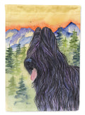 Briard House Flag 28x40 Porch Sleeve Pole Decorative Outside Yard Banner Artwork Wall Hanging, Polyester