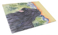 Briard Cutting Board Tempered Glass Kitchen Cutting Surface, Heat Resistant Chopping, Non-Slip Feet, Food Prep & Serving