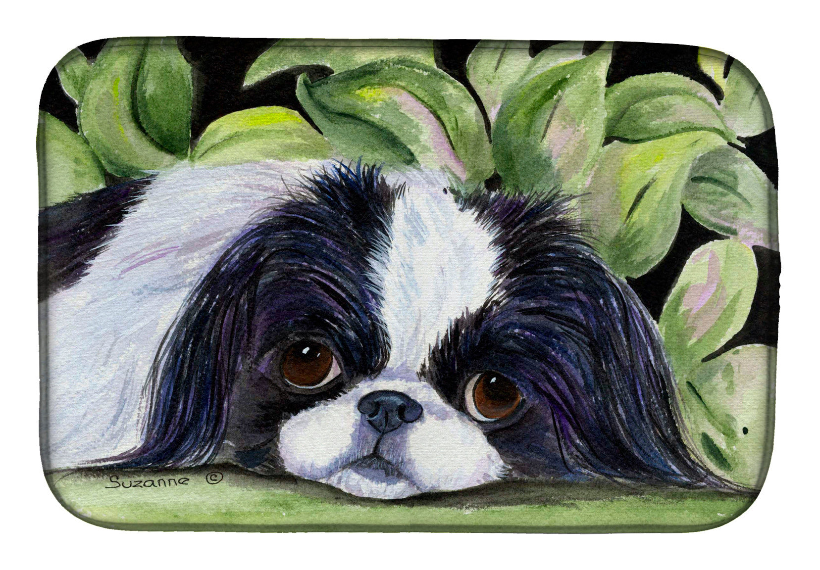 Japanese Chin Dish Drying Mat Absorbent Dish Drying Mat Pad for Kitchen Counter Dish Drainer Mat for Countertop, 14 x 21", Multicolor