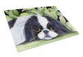 Japanese Chin Cutting Board Tempered Glass Kitchen Cutting Surface, Heat Resistant Chopping, Non-Slip Feet, Food Prep & Serving