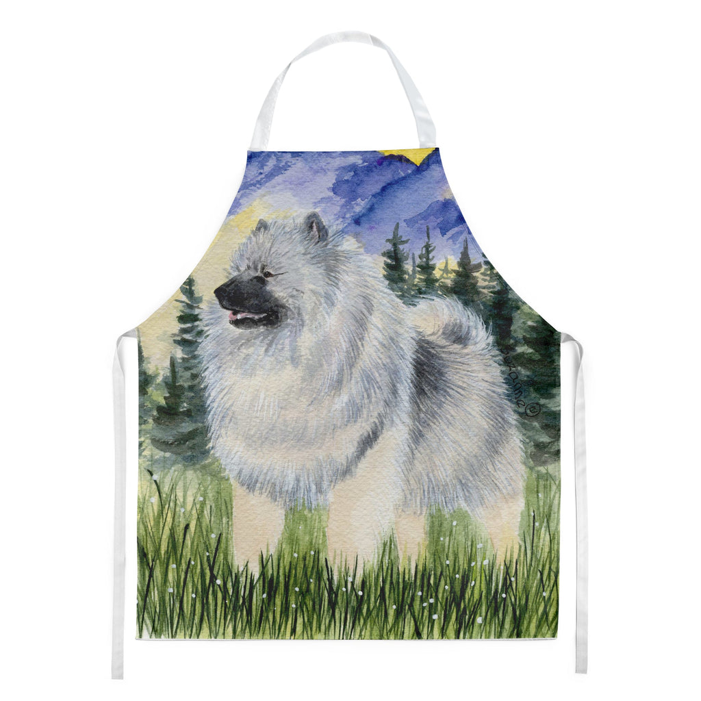 Keeshond Apron Cooking Kitchen Server Baking Crafts Gardening for Adult Women Men, Unisex, Large, Multicolor