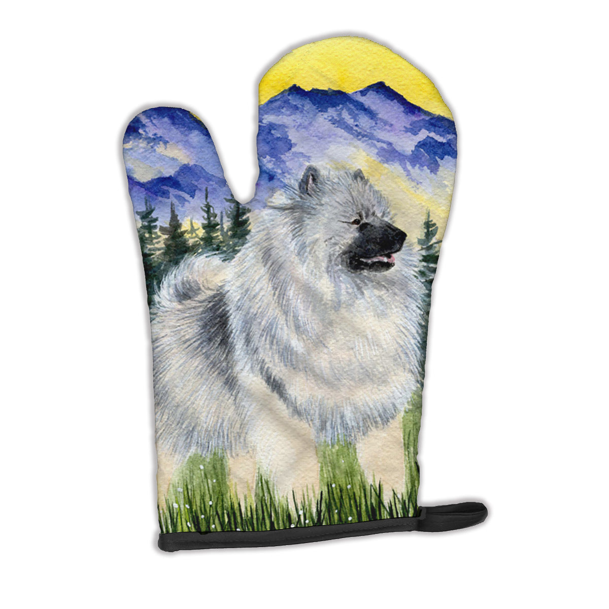 Keeshond Oven Mitt Heat Resistant Thick Oven Mitt for Hot Pans and Oven, Kitchen Mitt Protect Hands, Cooking Baking Glove