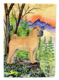Shar Pei House Flag 28x40 Porch Sleeve Pole Decorative Outside Yard Banner Artwork Wall Hanging, Polyester