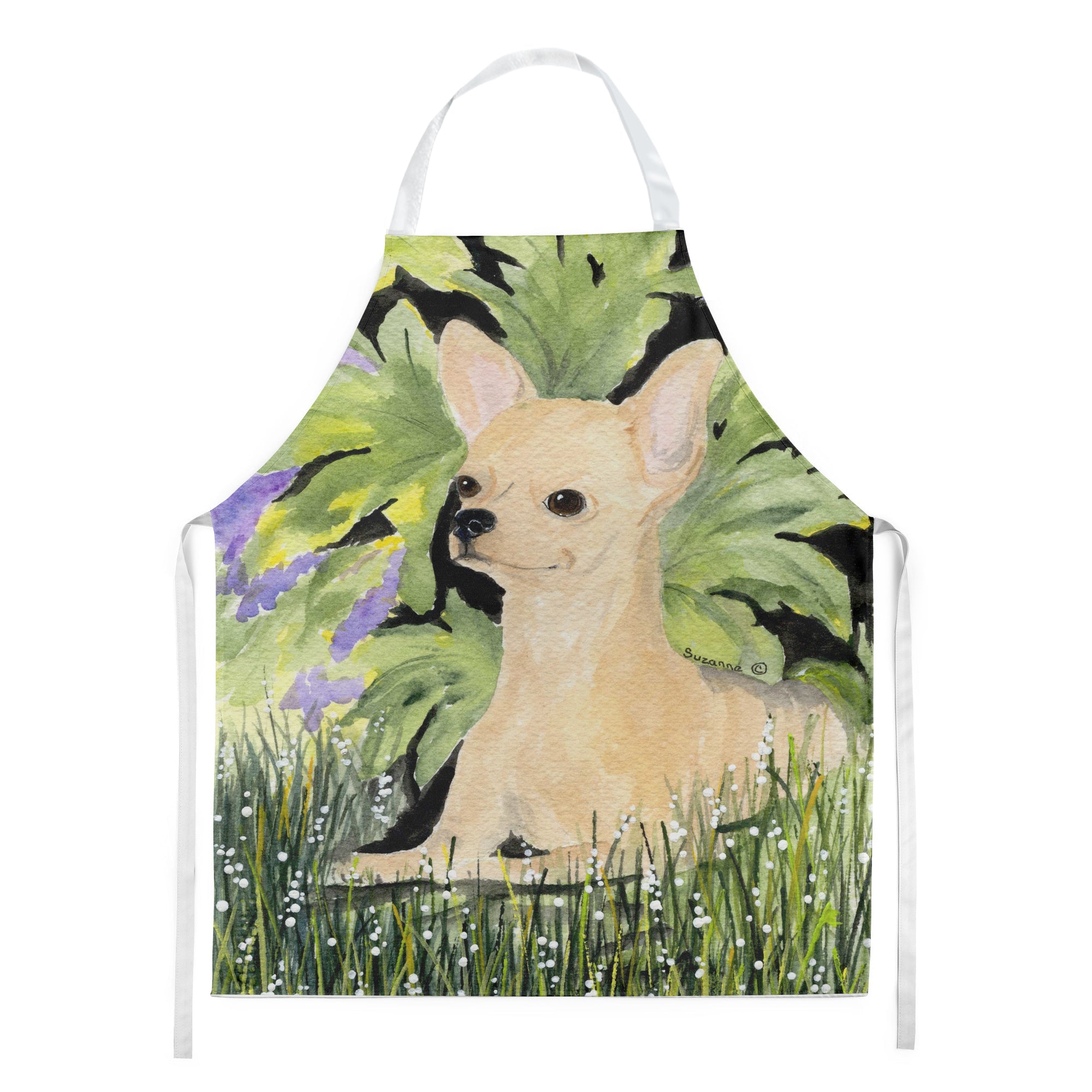 Chihuahua Apron Cooking Kitchen Server Baking Crafts Gardening for Adult Women Men, Unisex, Large, Multicolor