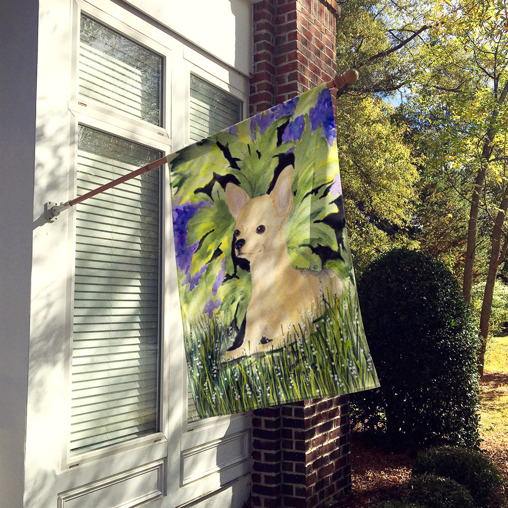 Chihuahua House Flag 28x40 Porch Sleeve Pole Decorative Outside Yard Banner Artwork Wall Hanging, Polyester