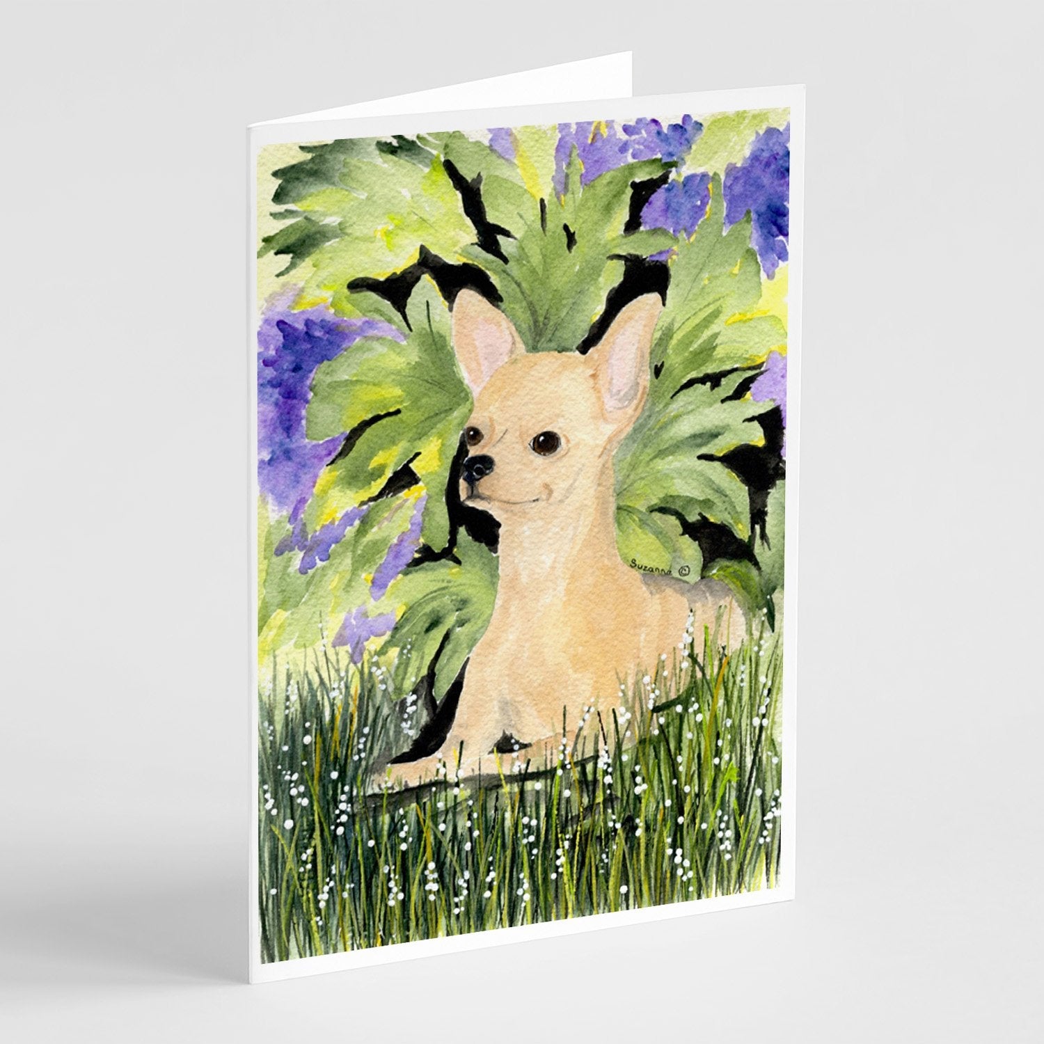 Chihuahua Greeting Cards Pack of 8 Blank Cards with Envelopes Whimsical A7 Size 5x7