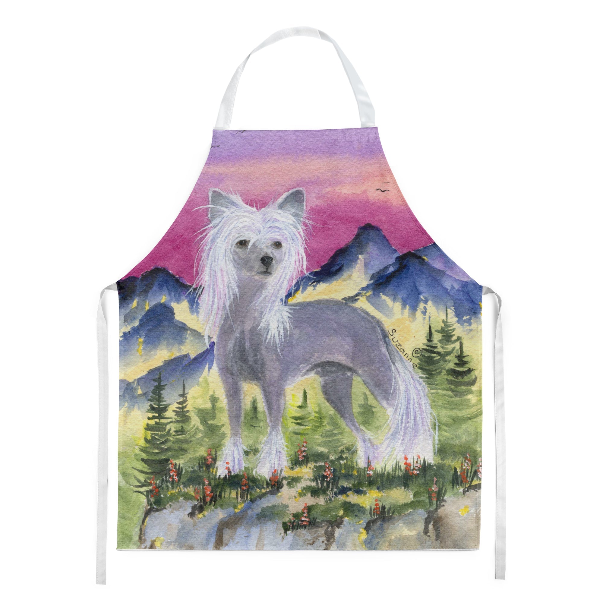 Chinese Crested Apron Cooking Kitchen Server Baking Crafts Gardening for Adult Women Men, Unisex, Large, Multicolor
