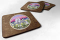 Chinese Crested Foam Coasters Set of 4 Cup Coasters for Indoor Outdoor, Tabletop Protection, Anti Slip, Mouse pad Material