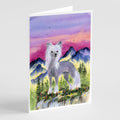 Chinese Crested Greeting Cards Pack of 8 Blank Cards with Envelopes Whimsical A7 Size 5x7