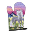 Chinese Crested Oven Mitt Heat Resistant Thick Oven Mitt for Hot Pans and Oven, Kitchen Mitt Protect Hands, Cooking Baking Glove