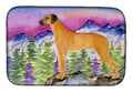 Rhodesian Ridgeback Dish Drying Mat Absorbent Dish Drying Mat Pad for Kitchen Counter Dish Drainer Mat for Countertop, 14 x 21", Multicolor