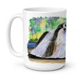 Shih Tzu Ceramic Coffee Mug 15 oz Decorative Large C Handle Mug Cup for Tea, Cocoa Hot Chocolate
