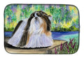 Shih Tzu Dish Drying Mat Absorbent Dish Drying Mat Pad for Kitchen Counter Dish Drainer Mat for Countertop, 14 x 21", Multicolor