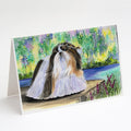 Shih Tzu Greeting Cards Pack of 8 Blank Cards with Envelopes Whimsical A7 Size 5x7