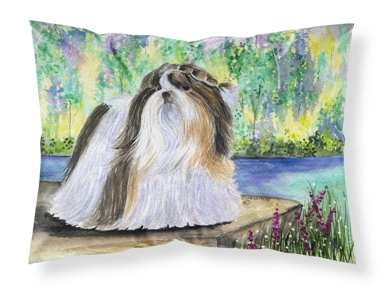 Shih Tzu Standard Pillowcase Lightweight Super Soft Easy Care Decorative Artwork Pillowcase, Standard