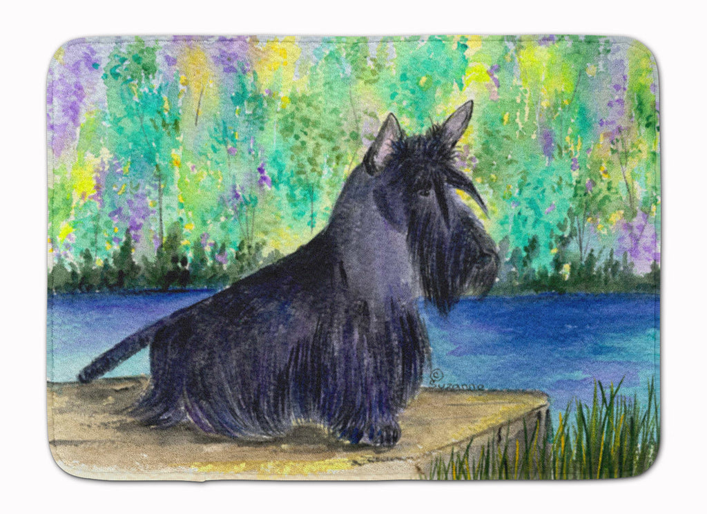 Scottish Terrier Memory Foam Kitchen Mat Machine Washable Anti-Fatigue Cushion Comfort Bath or Kitchen Rug