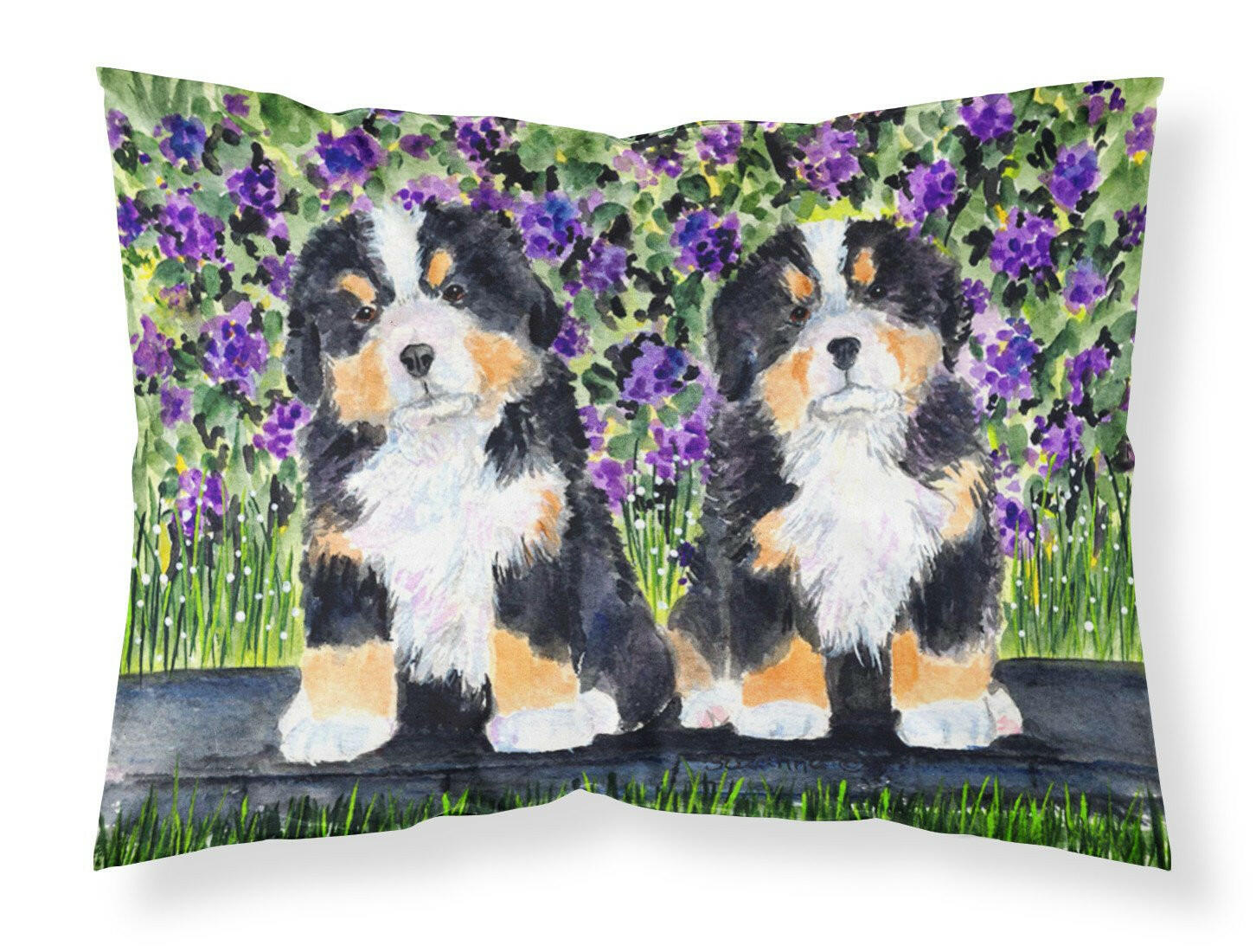 Bernese Mountain Dog Standard Pillowcase Lightweight Super Soft Easy Care Decorative Artwork Pillowcase, Standard