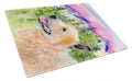 Australian Cattle Dog Cutting Board Tempered Glass Kitchen Cutting Surface, Heat Resistant Chopping, Non-Slip Feet, Food Prep & Serving