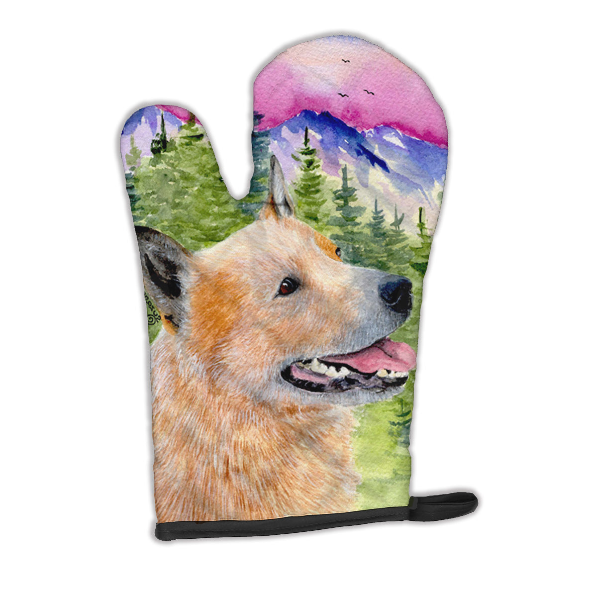 Australian Cattle Dog Oven Mitt Heat Resistant Thick Oven Mitt for Hot Pans and Oven, Kitchen Mitt Protect Hands, Cooking Baking Glove