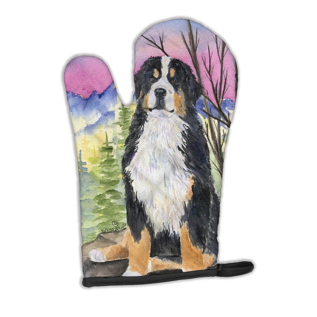 Bernese Mountain Dog Oven Mitt Heat Resistant Thick Oven Mitt for Hot Pans and Oven, Kitchen Mitt Protect Hands, Cooking Baking Glove
