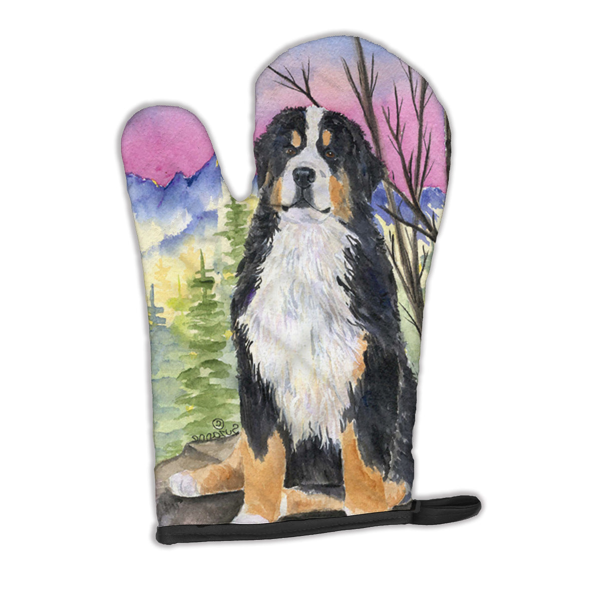 Bernese Mountain Dog Oven Mitt Heat Resistant Thick Oven Mitt for Hot Pans and Oven, Kitchen Mitt Protect Hands, Cooking Baking Glove