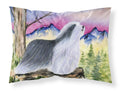 Bearded Collie Standard Pillowcase Lightweight Super Soft Easy Care Decorative Artwork Pillowcase, Standard