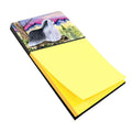 Bearded Collie Watercolor Sticky Note Holder Refillable Dispenser Desk Accessory 3x3 Pad Gift