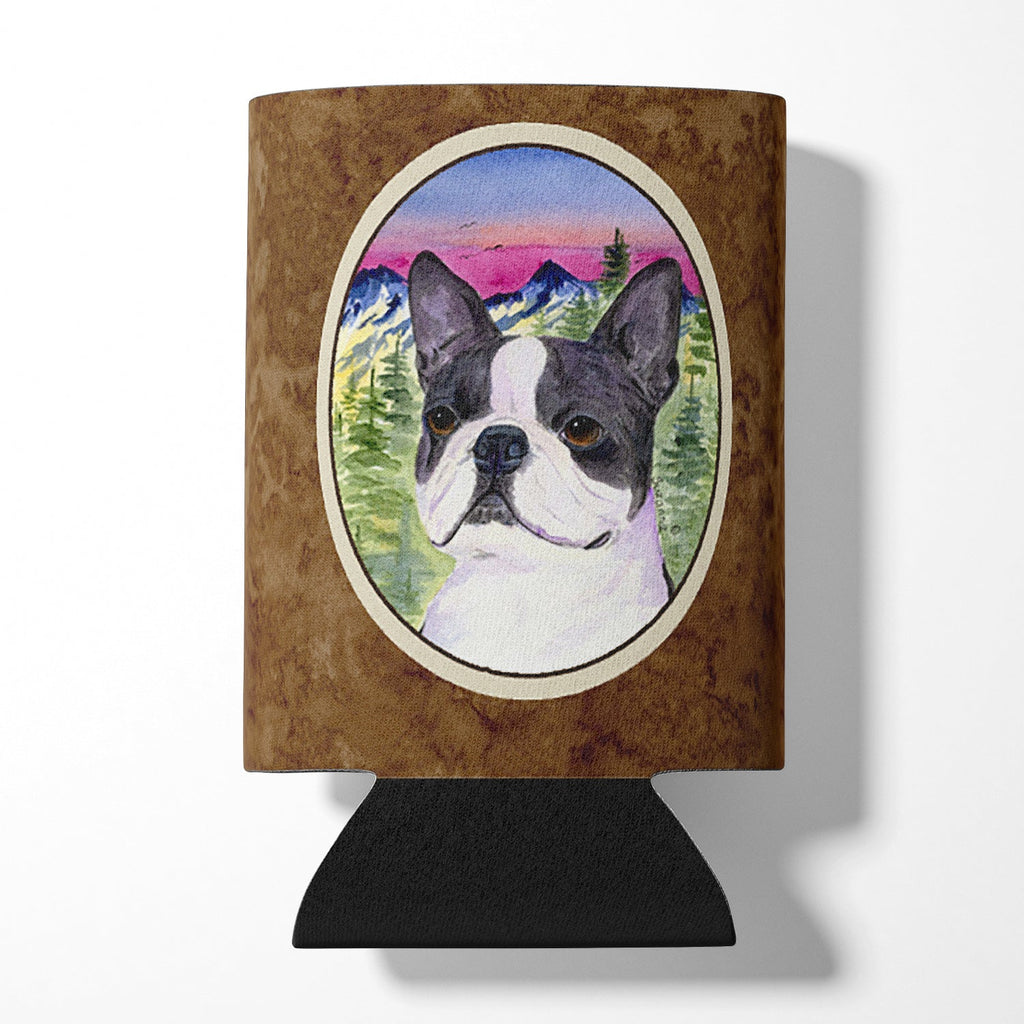 Boston Terrier Can or Bottle Hugger Cooler Sleeve for Standard 12 oz Cans, Insulated Foam Beer & Soda Can Hugger Reusable