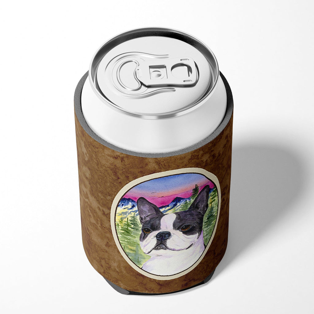Boston Terrier Can or Bottle Hugger Cooler Sleeve for Standard 12 oz Cans, Insulated Foam Beer & Soda Can Hugger Reusable