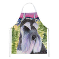 Schnauzer Apron Cooking Kitchen Server Baking Crafts Gardening for Adult Women Men, Unisex, Large, Multicolor