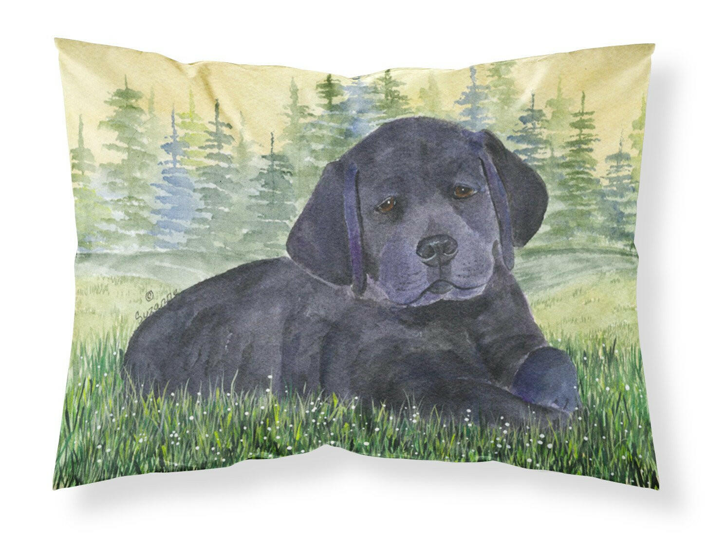 Labrador Standard Pillowcase Lightweight Super Soft Easy Care Decorative Artwork Pillowcase, Standard