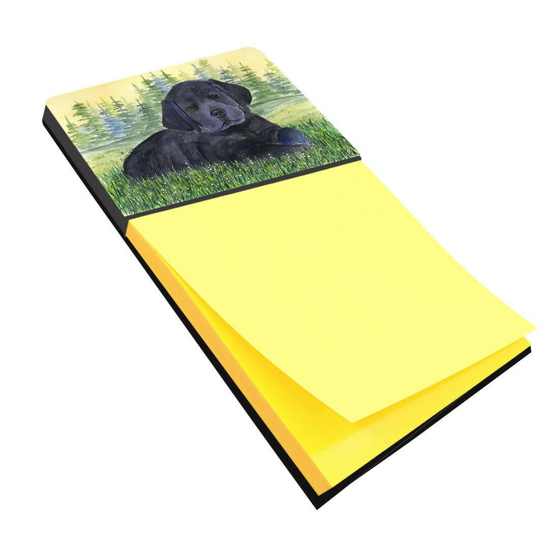 Labrador Watercolor Sticky Note Holder Refillable Dispenser Desk Accessory 3x3 Pad Gift