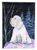 Clumber Spaniel House Flag 28x40 Porch Sleeve Pole Decorative Outside Yard Banner Artwork Wall Hanging, Polyester