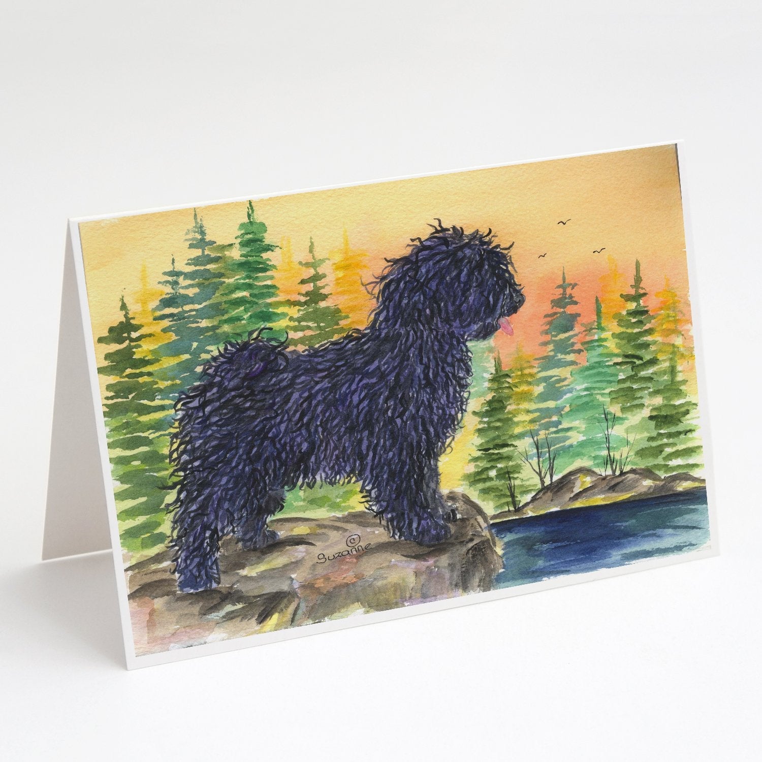 Puli Greeting Cards Pack of 8 Blank Cards with Envelopes Whimsical A7 Size 5x7