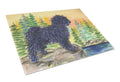 Puli Cutting Board Tempered Glass Kitchen Cutting Surface, Heat Resistant Chopping, Non-Slip Feet, Food Prep & Serving