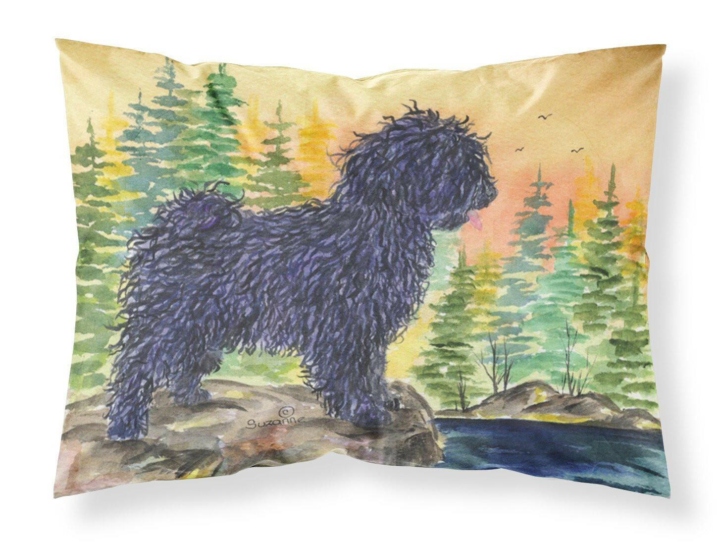 Puli Standard Pillowcase Lightweight Super Soft Easy Care Decorative Artwork Pillowcase, Standard