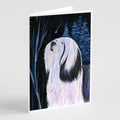 Tibetan Terrier Greeting Cards Pack of 8 Blank Cards with Envelopes Whimsical A7 Size 5x7