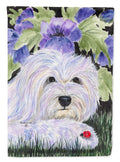 Coton de Tulear House Flag 28x40 Porch Sleeve Pole Decorative Outside Yard Banner Artwork Wall Hanging, Polyester