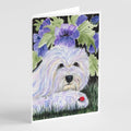 Coton de Tulear Greeting Cards Pack of 8 Blank Cards with Envelopes Whimsical A7 Size 5x7