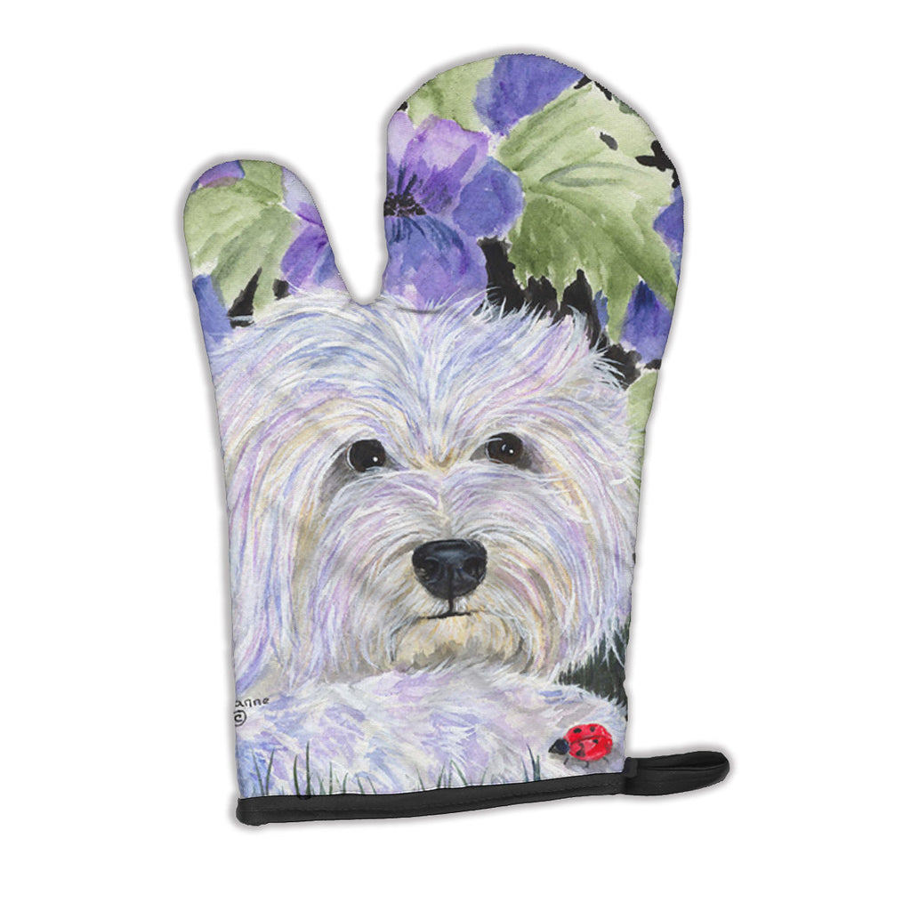 Coton de Tulear Oven Mitt Heat Resistant Thick Oven Mitt for Hot Pans and Oven, Kitchen Mitt Protect Hands, Cooking Baking Glove
